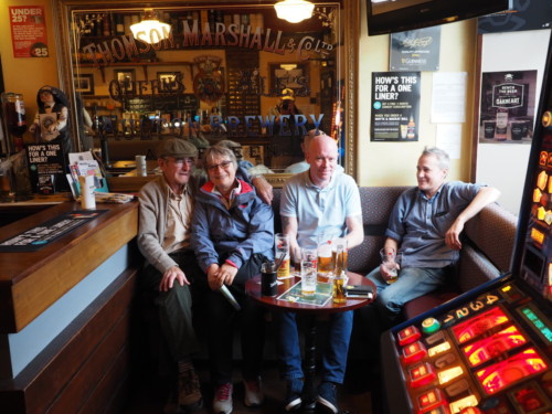 In a local pub with Old Dave admiring Diana