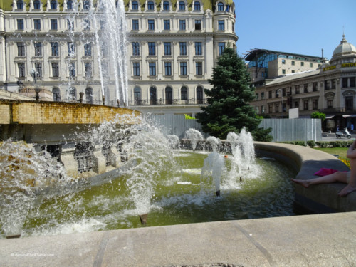 Even a fountain, dirty mind you 