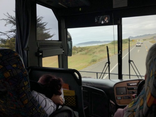 With the bus drivers