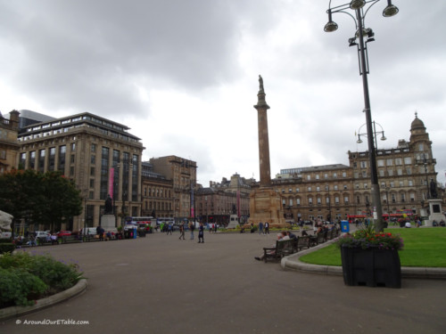 George Square with Sir Walter Scott and The City Chambers