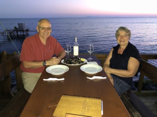 Nesebar - restaurant on the rocks