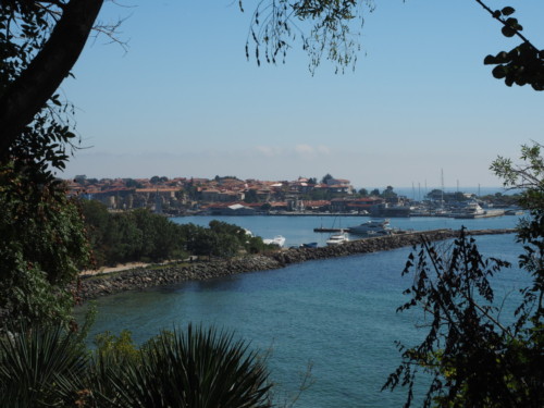 Nesebar - old town in the distance 