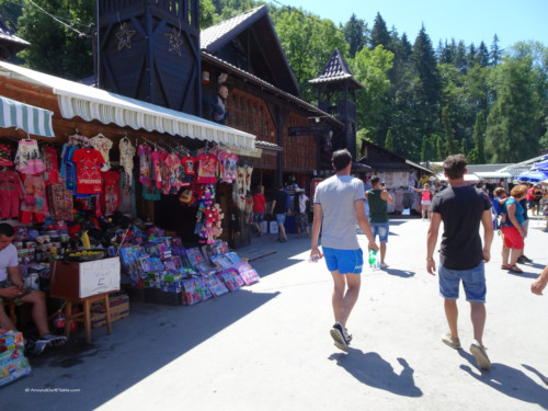 Bran Castle, the shopping area