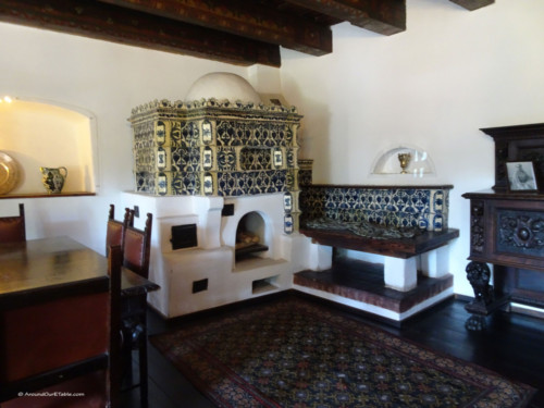 Bran Castle, one of many decorated fireplaces