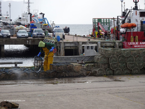 Kyle of Lochalsh - washing the lobster traps